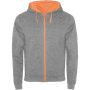 Roly Fuji uniszex cipzros pulver, Heather grey