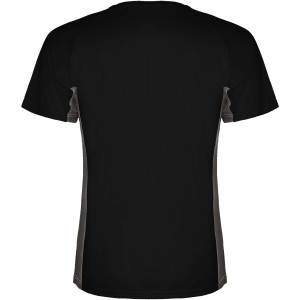 Shanghai rvid ujj frfi sportpl, solid black, dark lead (T-shirt, pl, kevertszlas, mszlas)