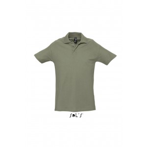 Sols Spring II frfi pikpl, Khaki (gallros pl, 90-100% pamut)